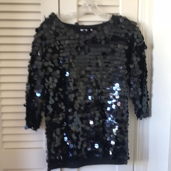 Doncaster Tops - Spectacular vintage ladies top -shimmering discs